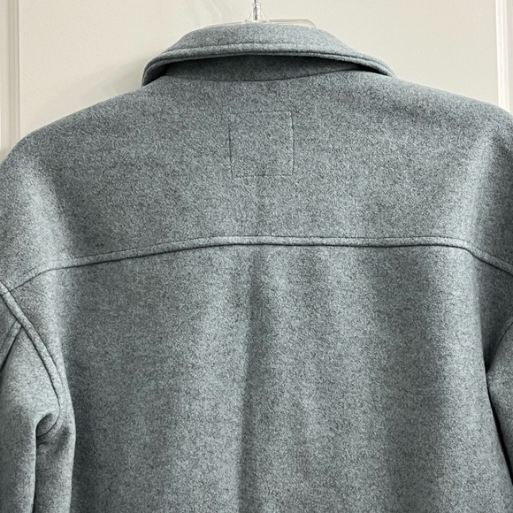 Avec Les Filles Relaxed Boyfriend Shacket Button Down Shirt Jacket Size S New - Picture 7 of 13